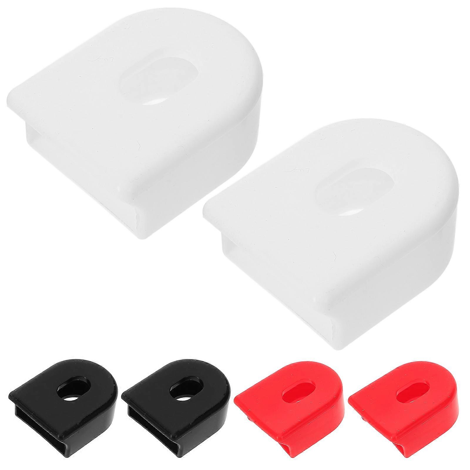 Hemoton 3 Pairs Crank Arm Cases Silicone Protectors for Bike Crankset Covers
