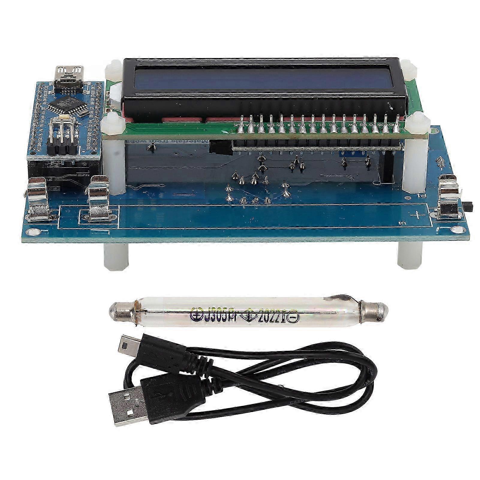 Geiger Counter Kit Module GM Tube USB LCD Display Geiger Counter Part for Nuclear Radiation Detection 380V?550V SZRH A-GB