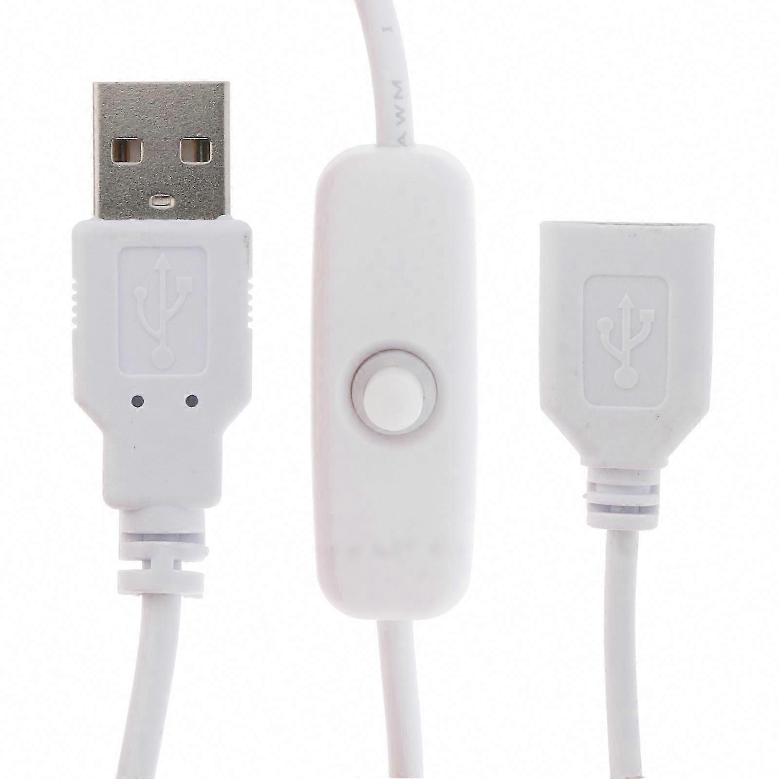 USB Switch Extension Cable Upgraded USB Extension Cord with On/Off Power Switch Cable for LED Strips USB Fans