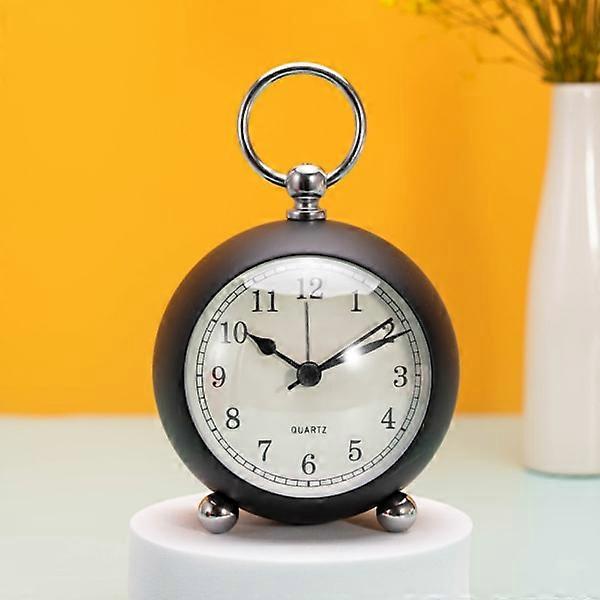 Bedside clock, Metal alarm clock, Student Home decoration Table clock
