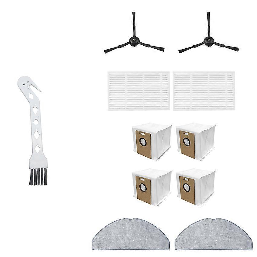 Side Brush Filter Rag White Bird Brush Dust Bag Accessories for Tapo RV30/RV20 Max Plus 11pcs