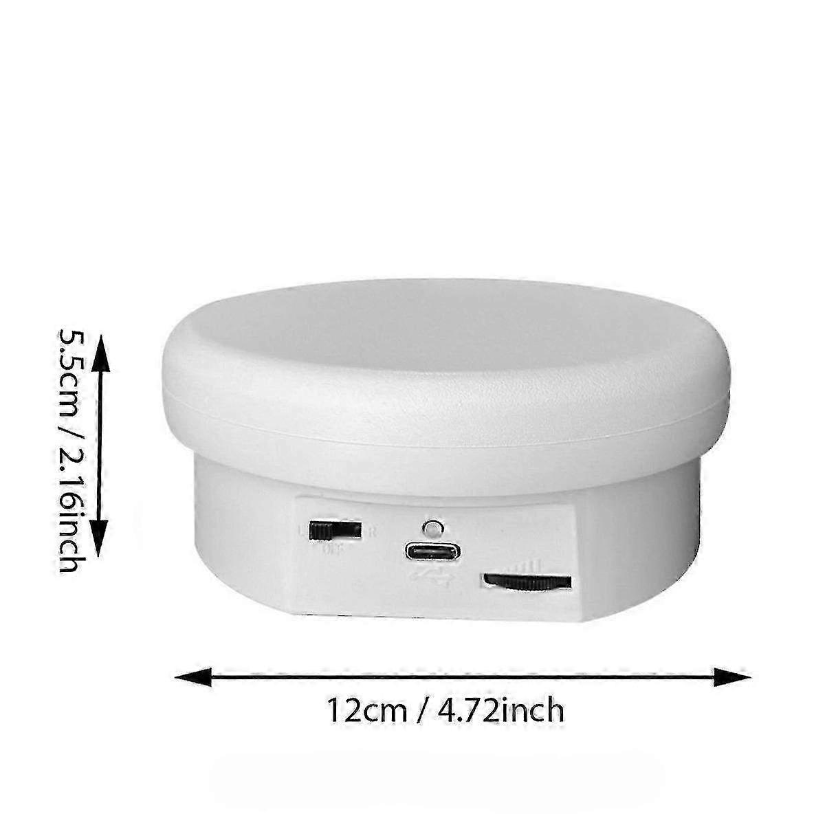 360-Degree Rotating Display Stand for Electric Jewelry Showcase - Black Stand Compatible with 3D Models