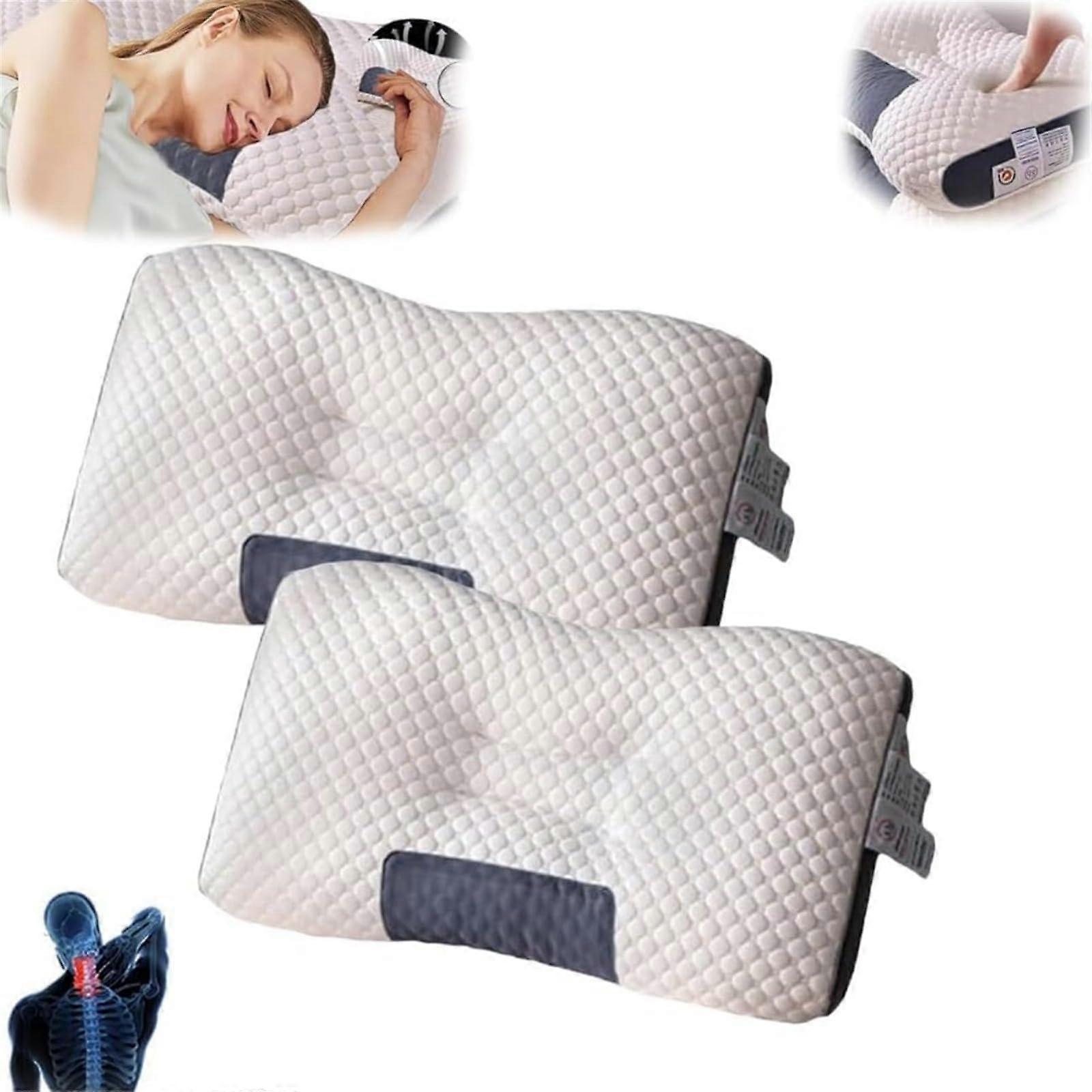 Memory Foam Neck Pillow for Pain Relief, Soft and NonCollapsible Core Ref: 5896