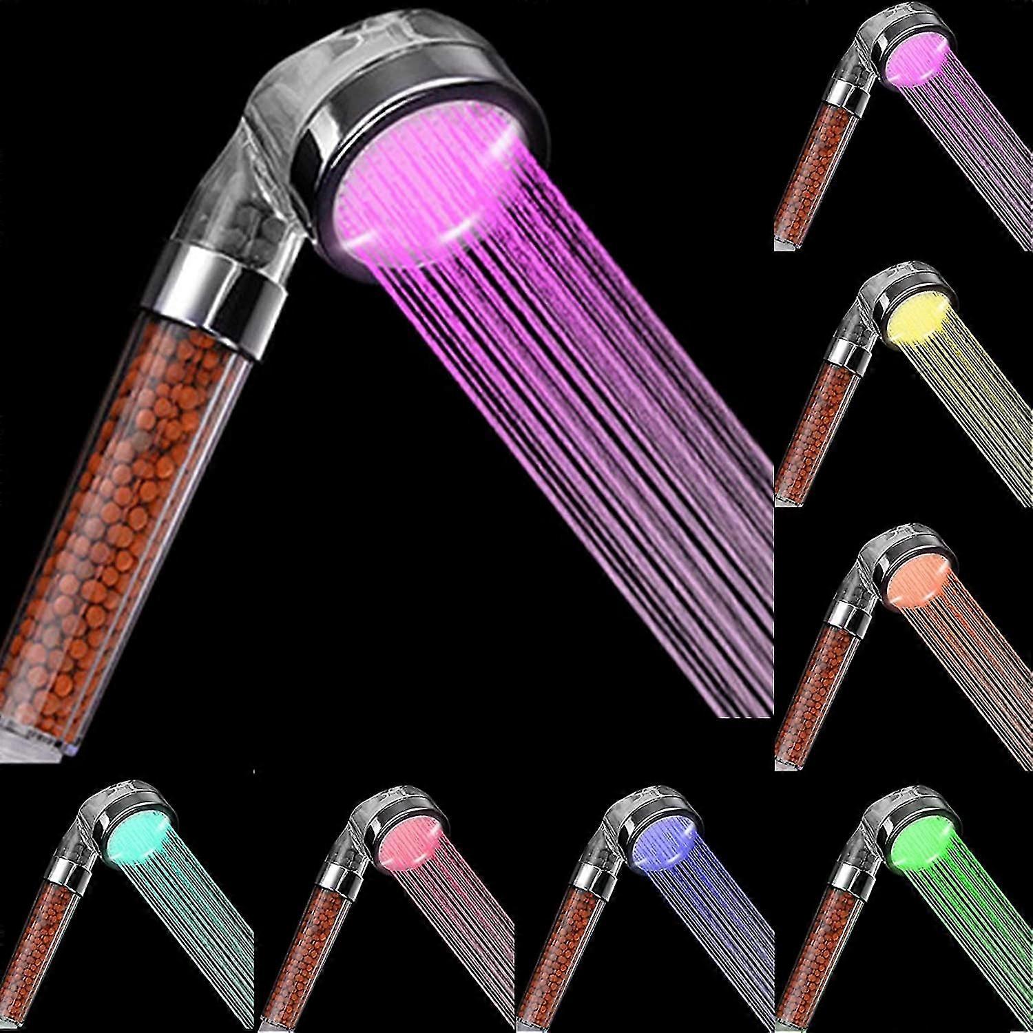 7-Colour Changing High-Pressure Shower Head for a Luxurious Spa Experience