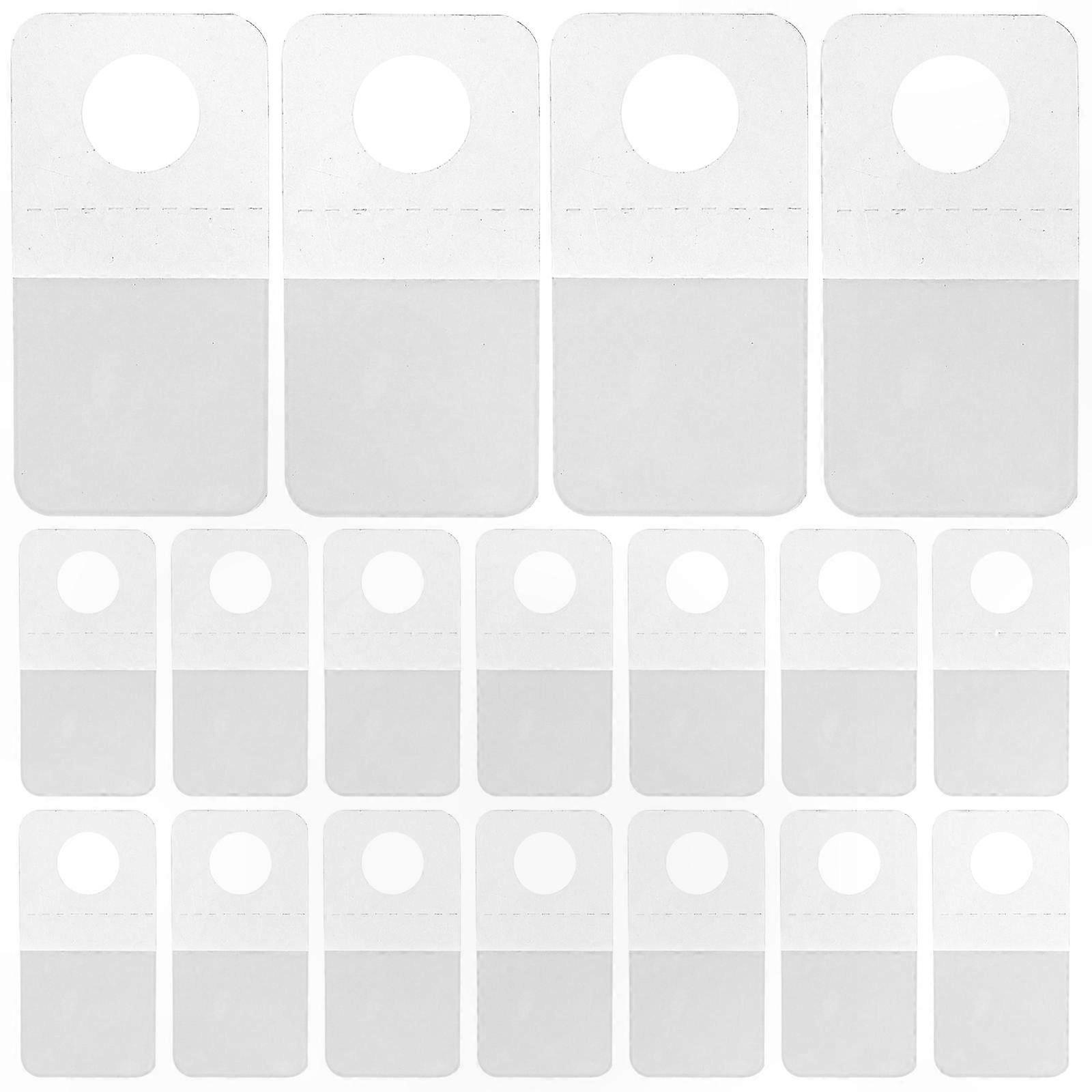 200 Clear Adhesive Hanging Hooks for Display Tabs and Stickers