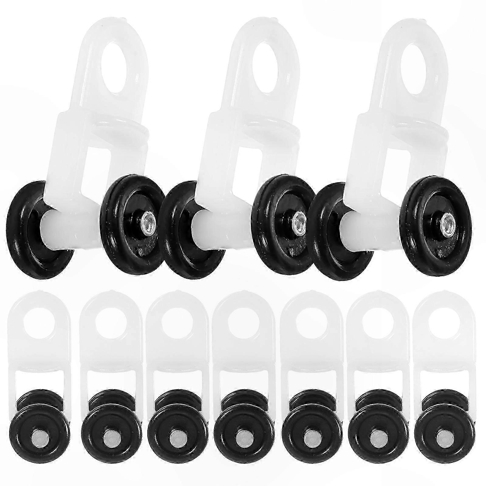 20 Pack Curtain Track Rollers for Ceiling Drapery Rails Window Gliders Sliding System Components