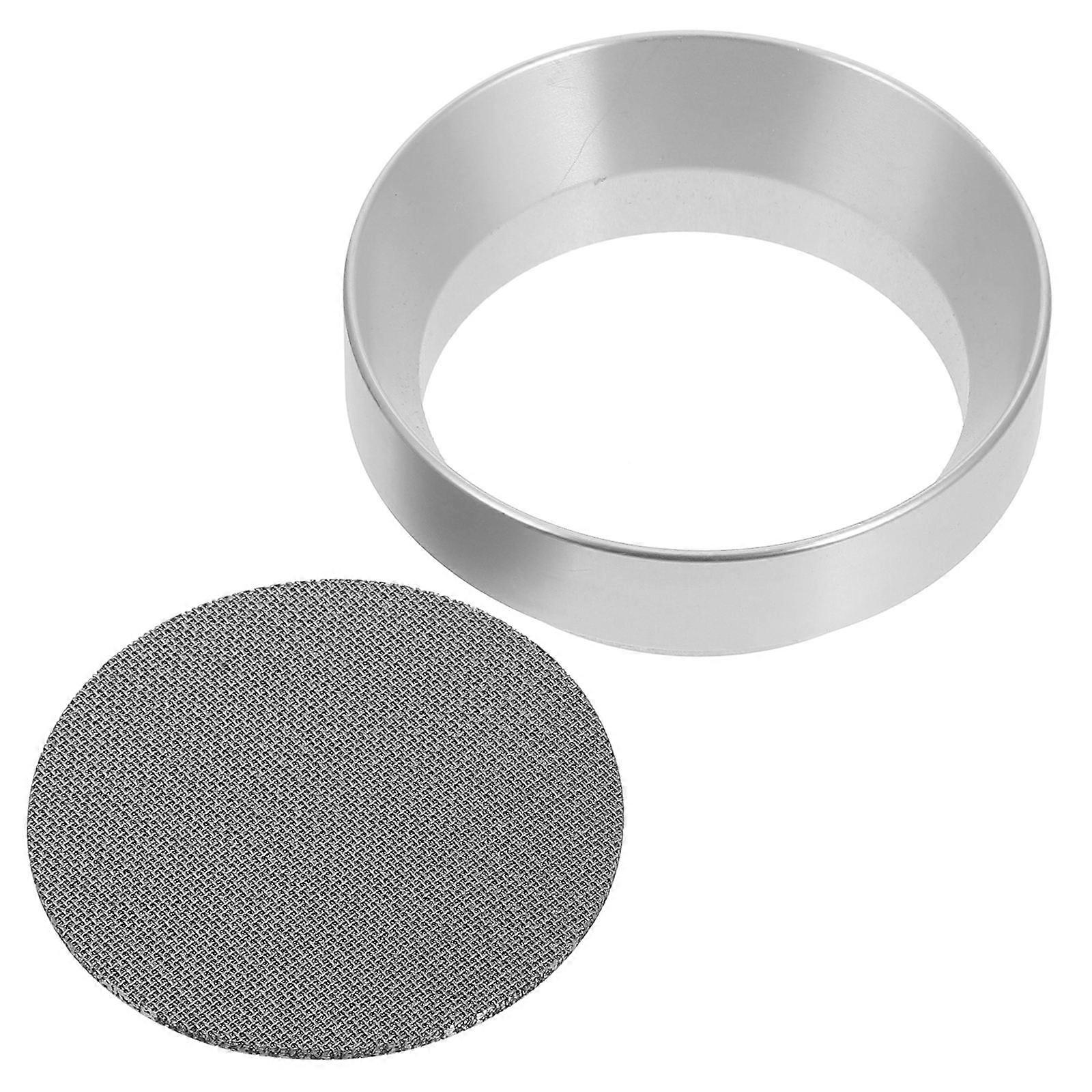 Coffee Dosing Funnel 53MM Aluminium Alloy Reusable Filter Kit Perfect For Coffee Enthusiasts Coffee Making Ergonomic Handle 1 Set