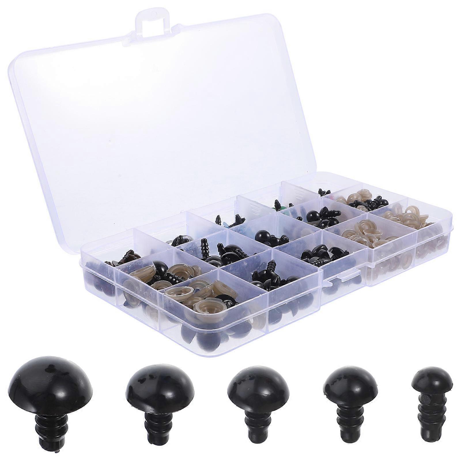 Craft Safety Eyes for DIY Use Assorted Color Plastic Material Great for Handmade Projects 1 Box