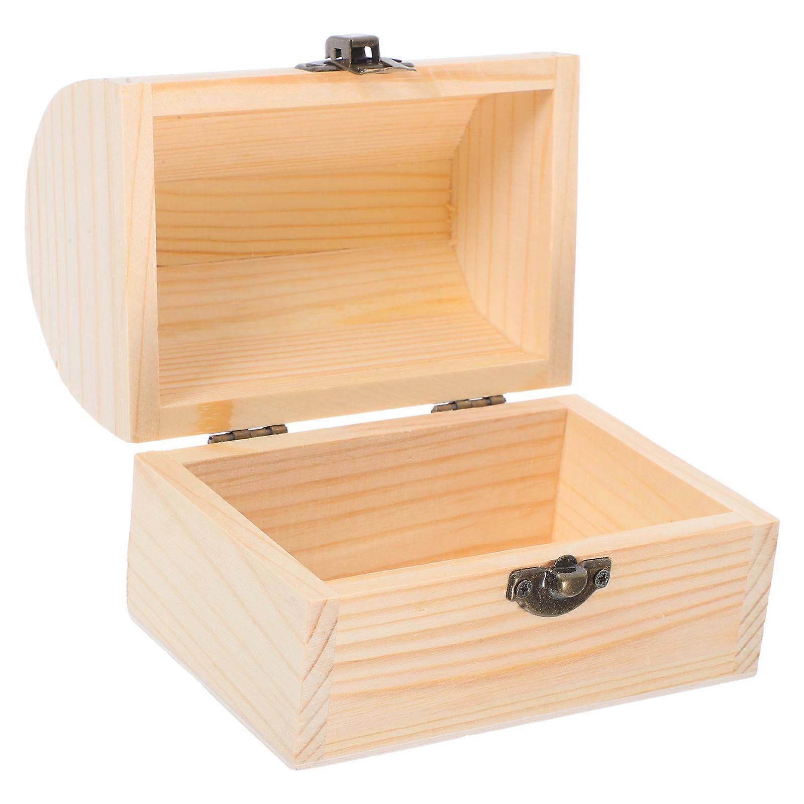 Multi-purpose Wood Box, Unfinished Exterior for Graffiti, Secure Storage Solution