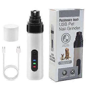 Fully automatic 2-speed pet nail grinder USB charging cat and dog nail grinding claw grinder animal multifunctional smart nail clippers