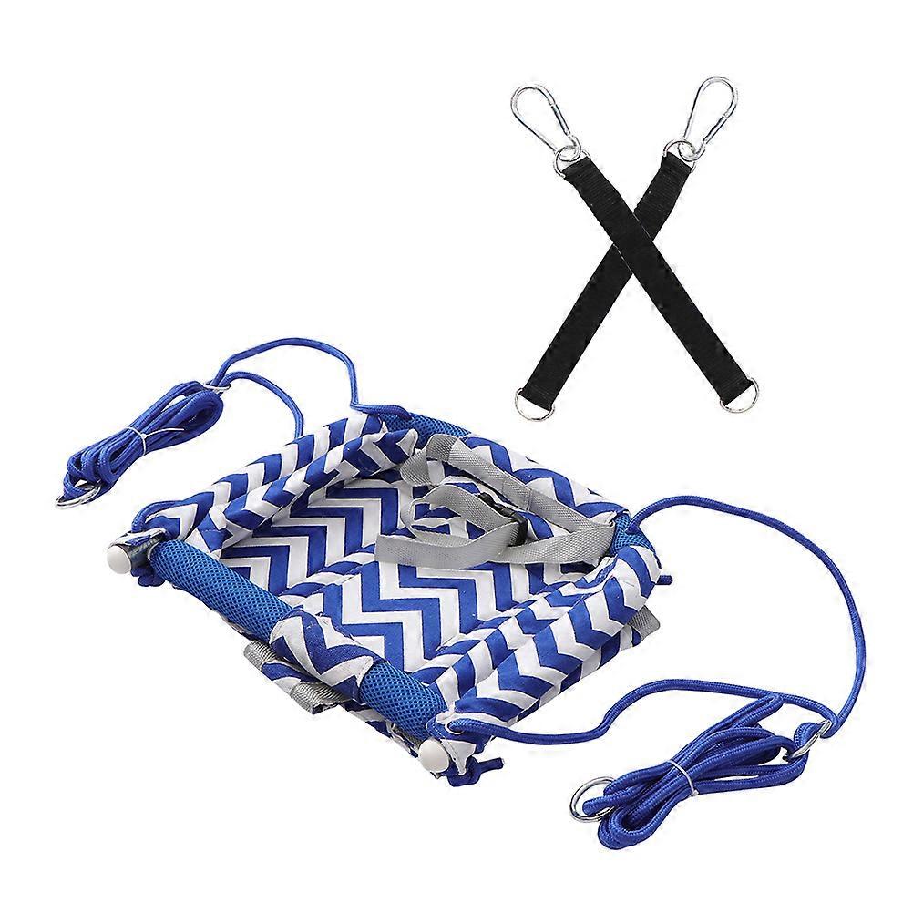 Saddle Shape Swing Plaything Designed For Families In Blue Color Suitable For All Season Outdoor Play 1Pcs