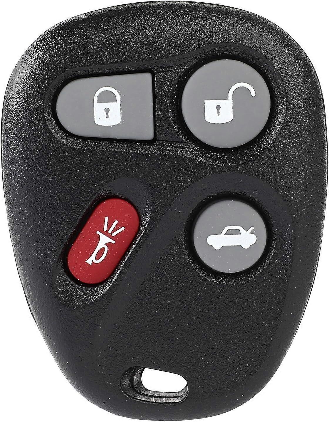 L2C0005T Keyless Entry Remote Car Key Fob Replacement for 2005-2007 Fit for Cadillac CTS 2.8L 2003-2004 Fit for Cadillac CTS 3.2L 4 Buttons Pack o