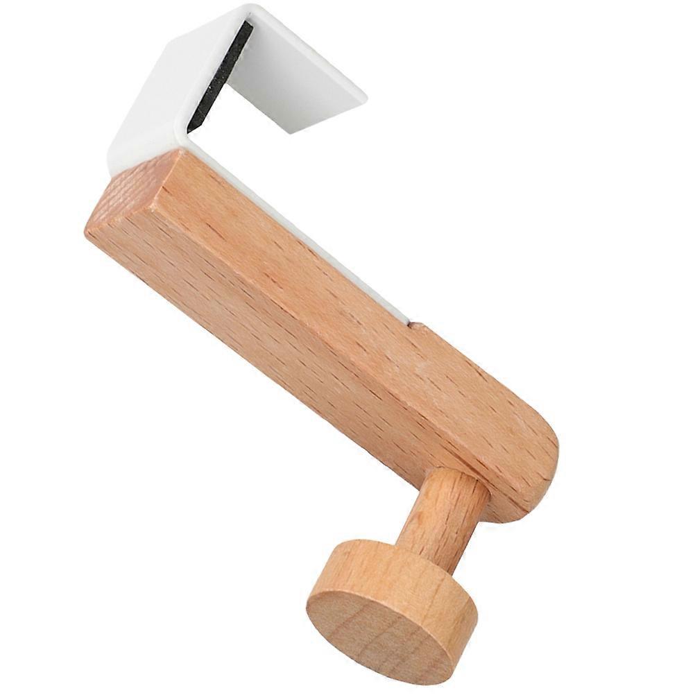 Over The Door Hook for Home Use Sturdy Iron and Wood Multipurpose Hat and Towel Hanger Assorted Color