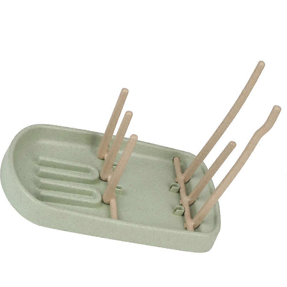 Baby Bottle Dying Rack for Storage 1Pcs Wheat Straw Draining Rack Green