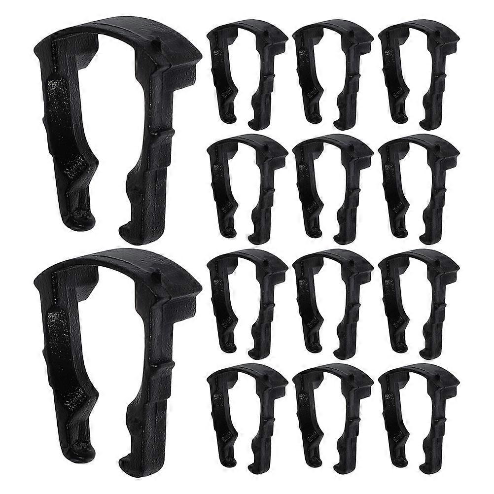 Black Plastic U-Clip for Fuel Line Use 200pcs Easy Installation Car Clips