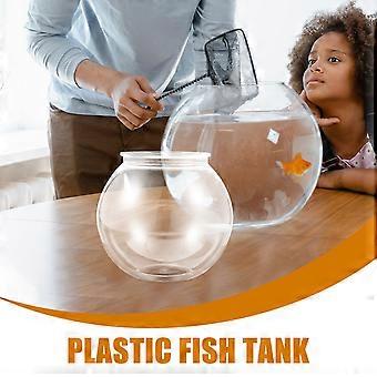 1 Stück Kunststoff-Aquarium Transparentes kleines Aquarium Haushalt Goldfischbecken