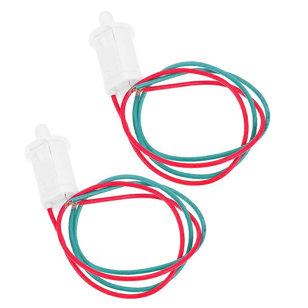 2pcs Refrigerator Door Light Switch with Wire Overload Protection – Easy Installation, Compatible with Fridges and Closets Bulb Control