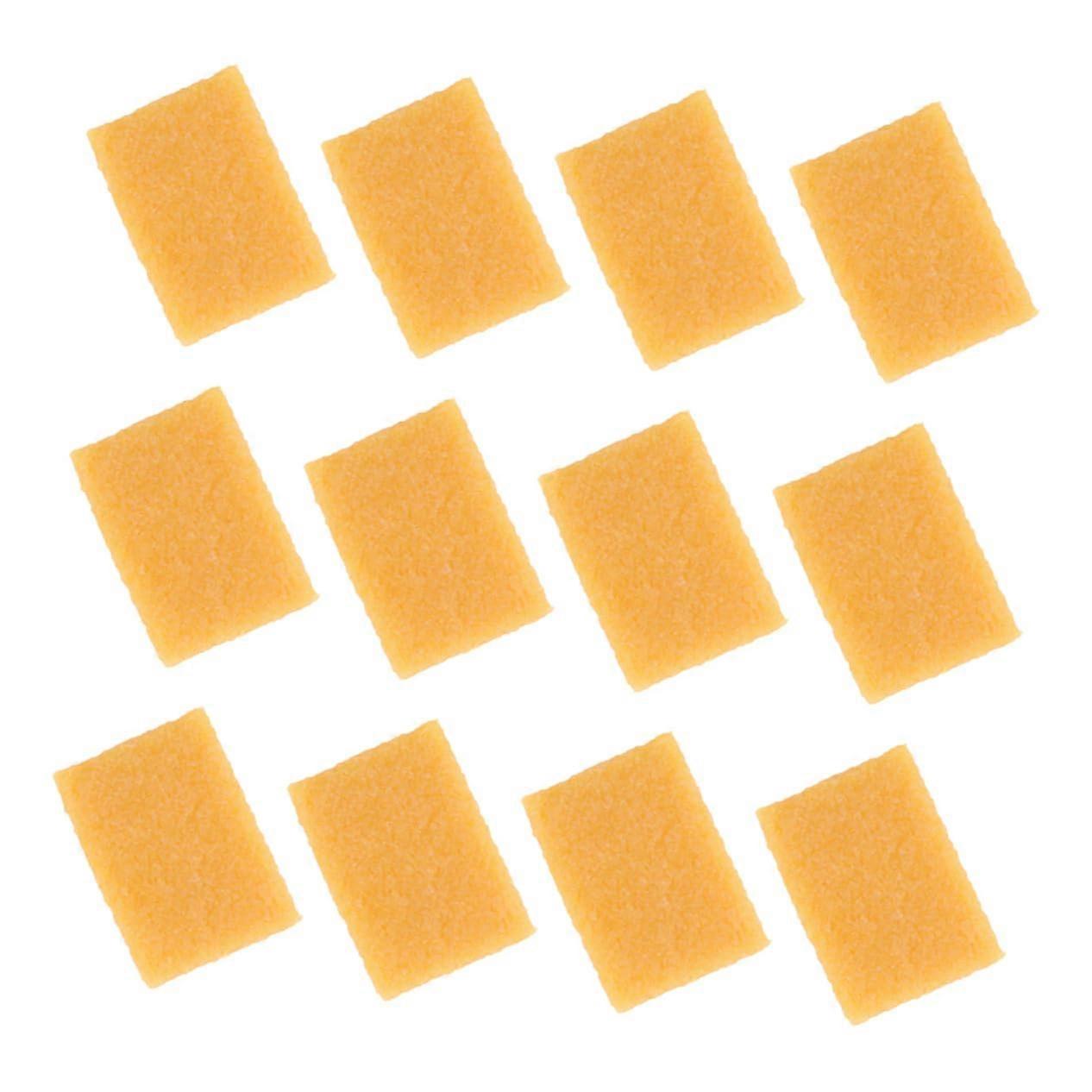 Rubber Cleaning Set 12-Piece Yellow Adhesive And Residue Removal Ergonomic Erasers