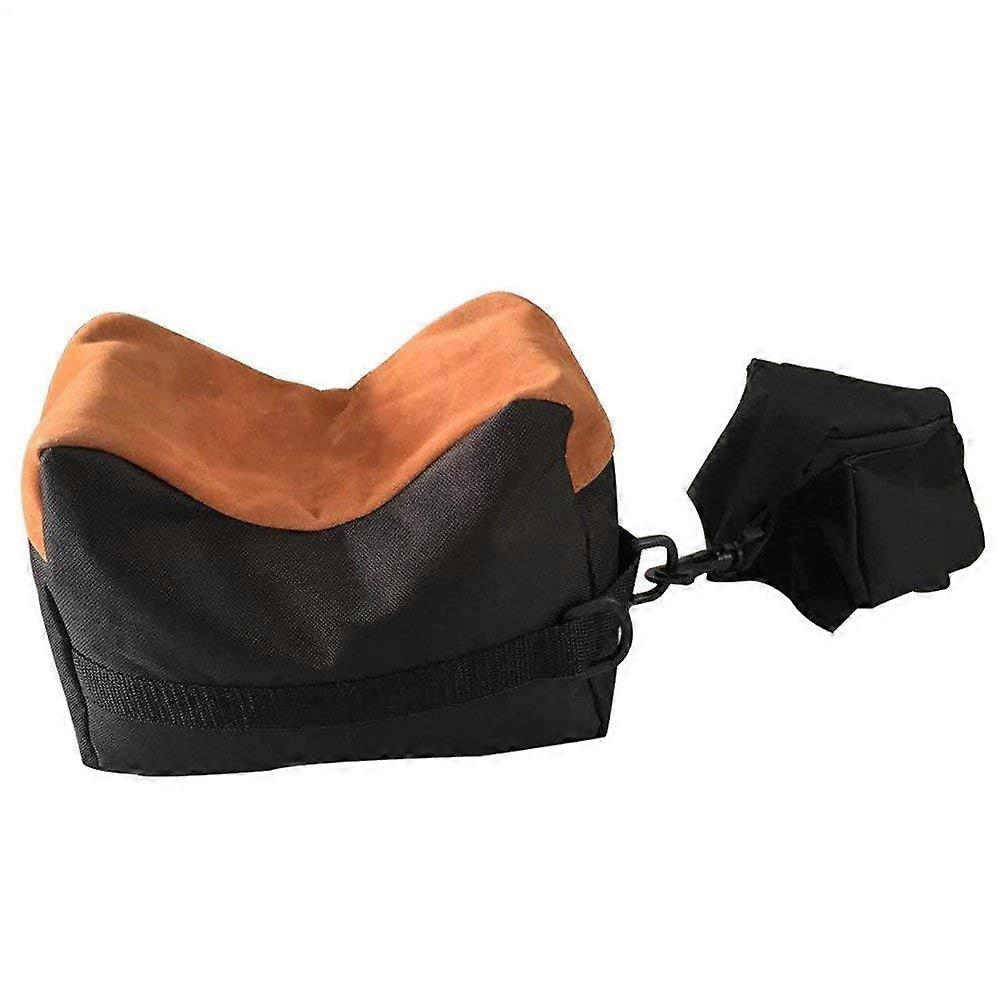Outdoor Shooting Rest Sandbag Front & Rear Support with 600 Denier Polyester for Rifle Hunting Durability and Water Resistance Black