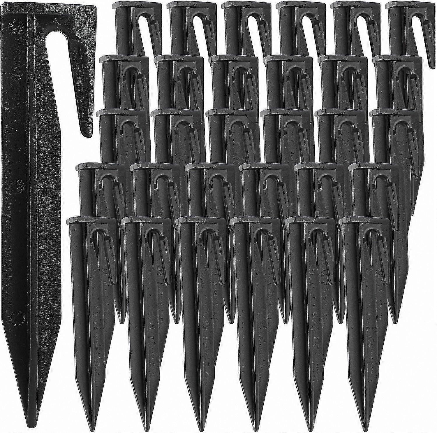 Boundary Wire Stakes for Robotic Lawn Mowers - 100-Pack Ground Hooks-Compatible with Various Automatic Mower Models