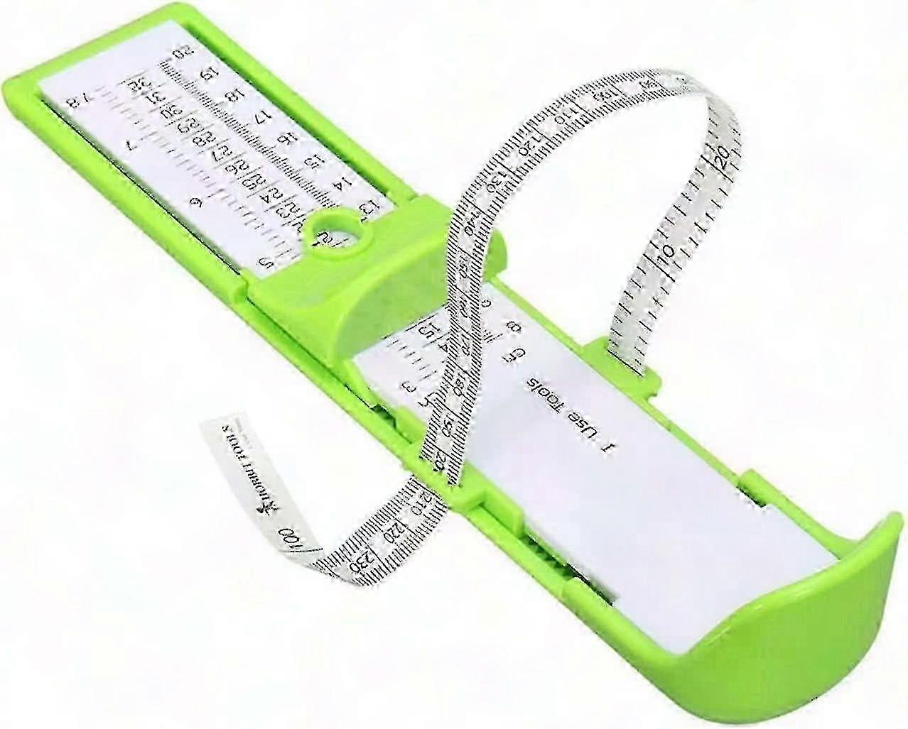 Kids Shoe Size Measure Tool 0-20cm Foot Length Measuring Device Green (1pc)