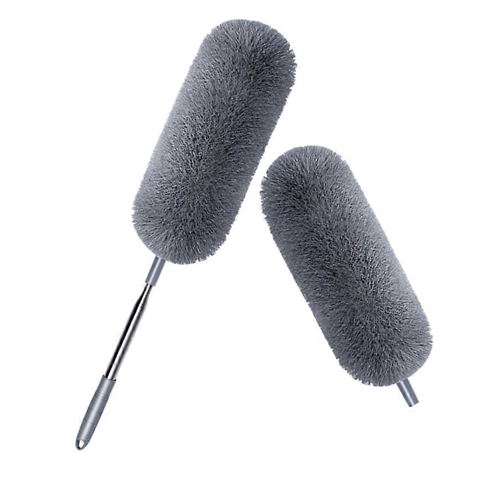 Duster Cleaning Home Cleaning Tool for Kitchen Cleaning with Flexible Extendable Handle Grey Pp Material 2Pcs