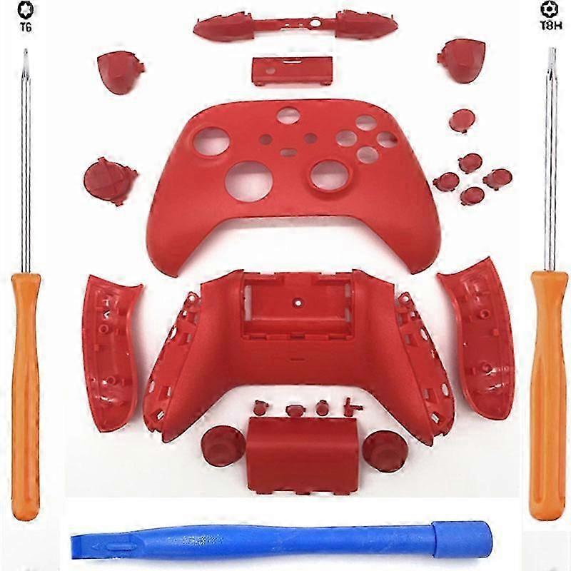 For Xbox Series S Xbox Series X Controller Full Set Housing Front Back Shell Case Plate Cover W/buttons Gamepad Replacement