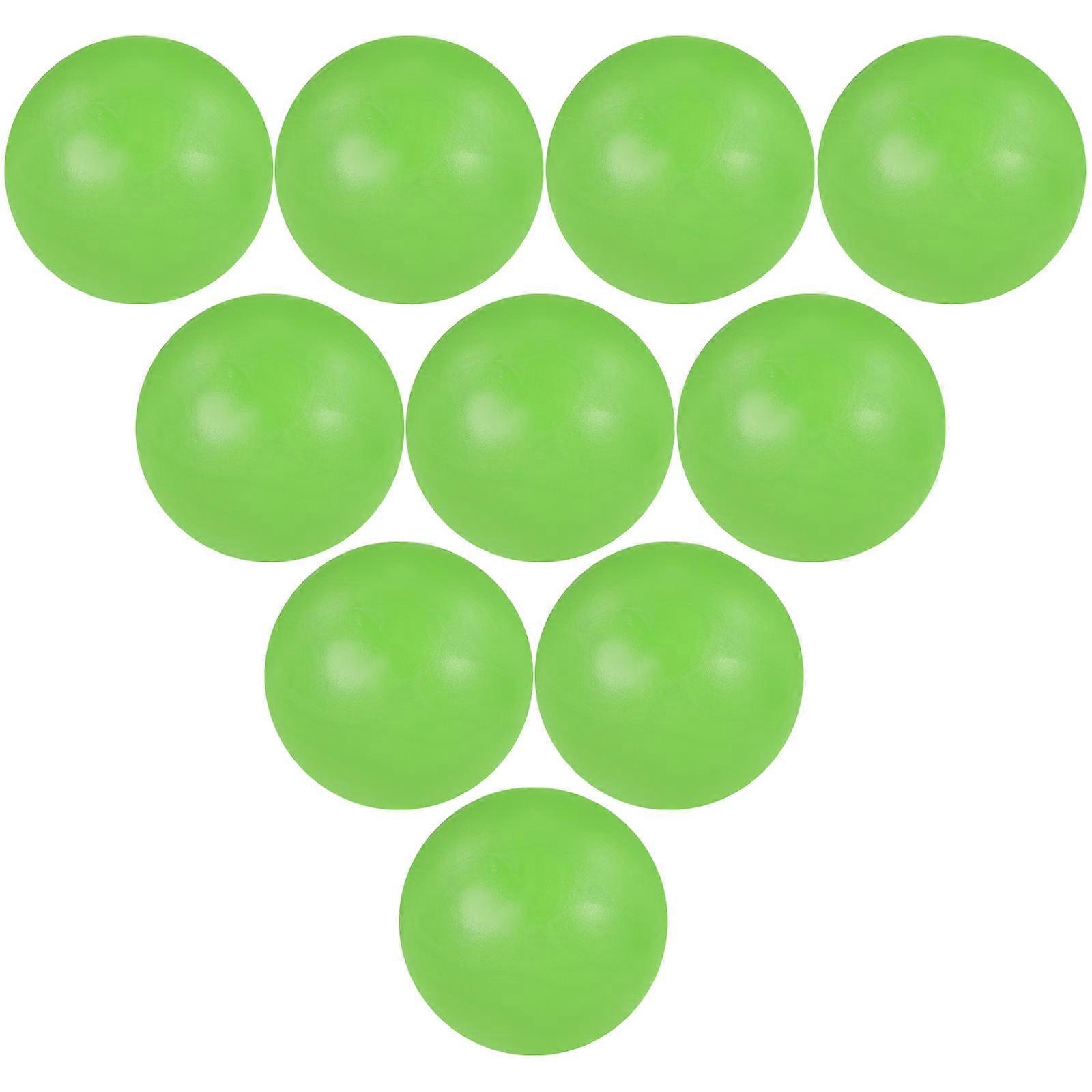 Light Green Resin Table Football Balls for Playing Suitable for Most Game Machines 10 Pieces