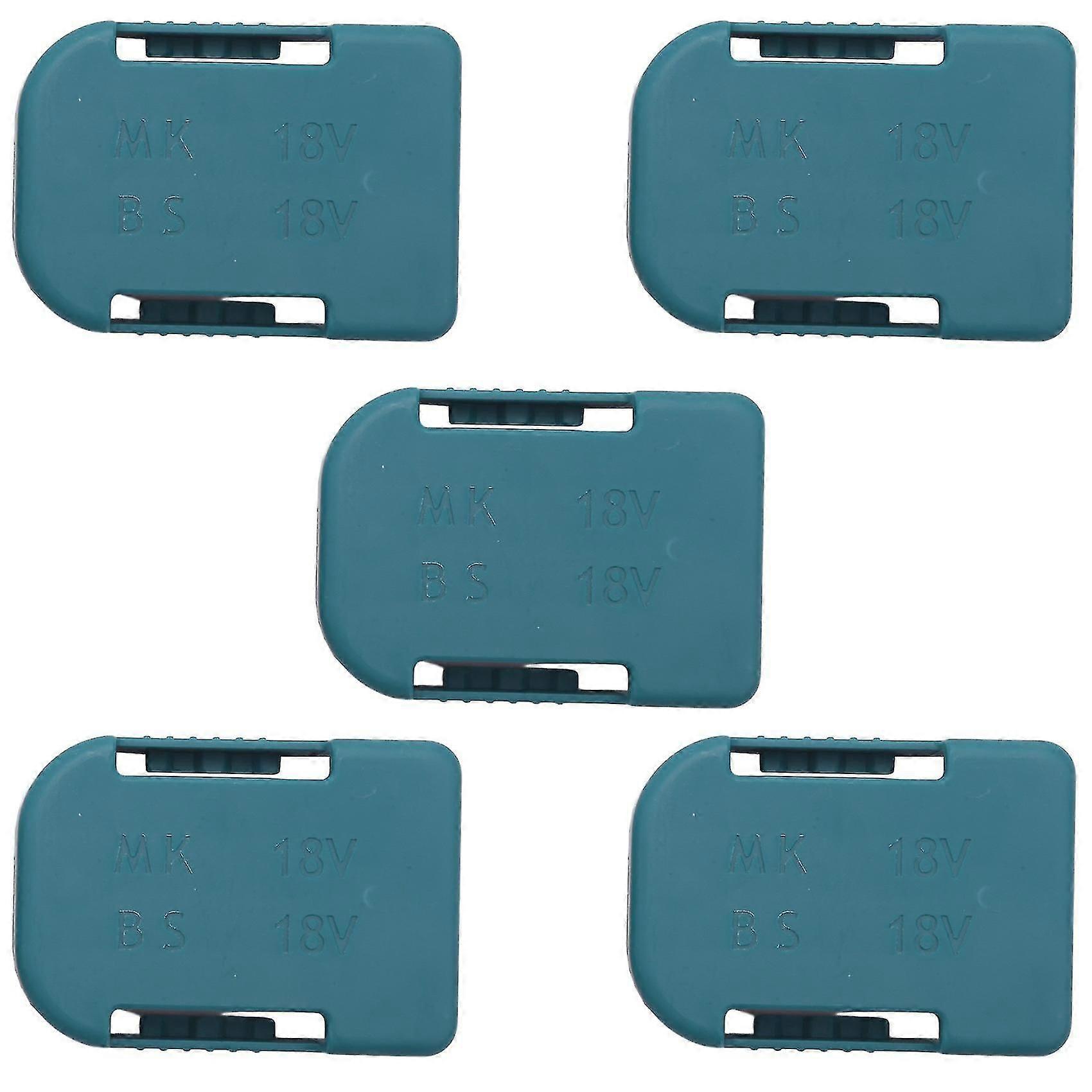 5pcs Battery Storage Rack Battery Holder Case For 18v Fixing Devices(blue)