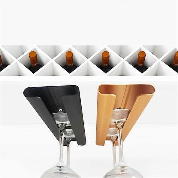 2 pcs Hanging Wine Glass Holder Red Wine Cabinet Wine Glass Shelf - Stylish and Space-Saving Storage Solution