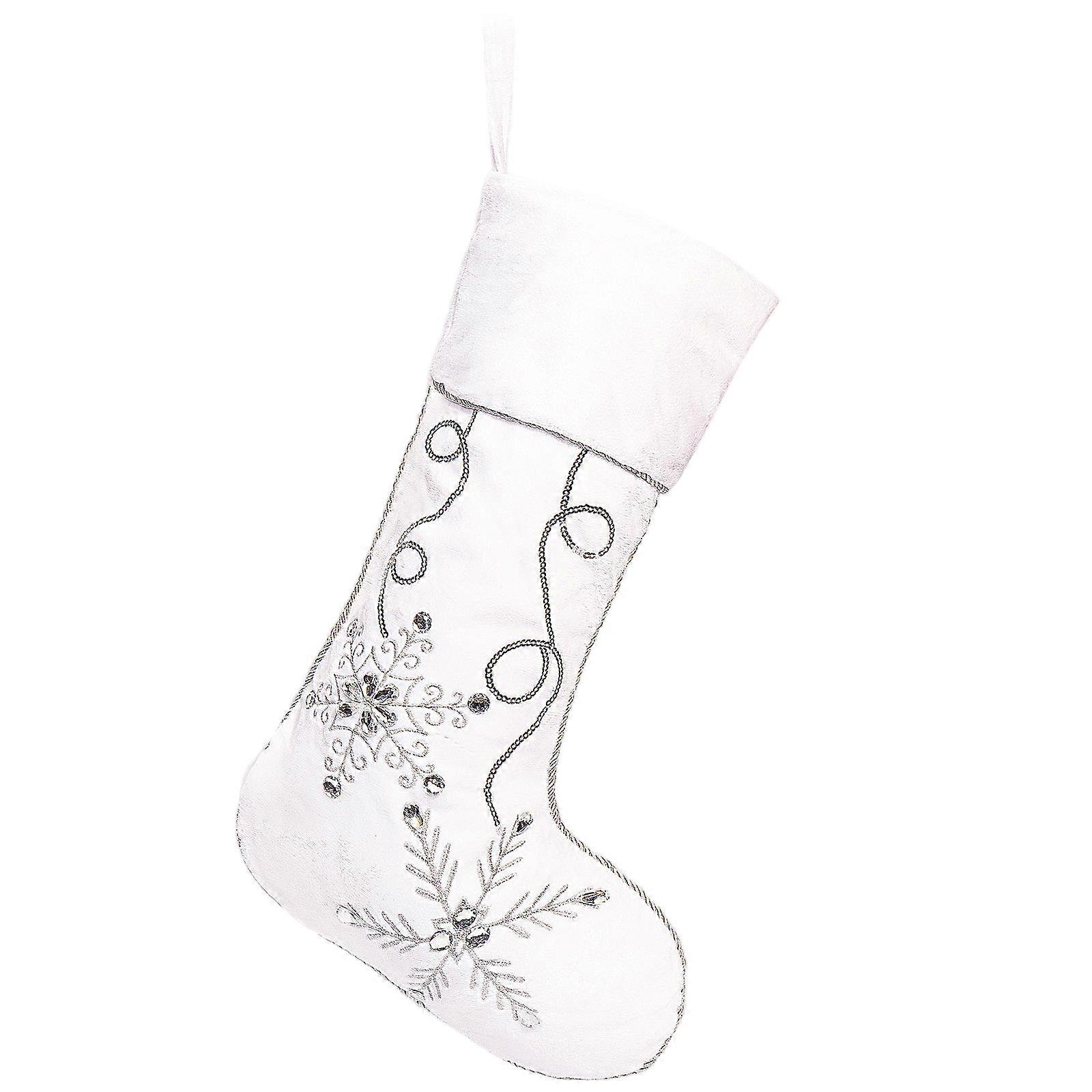 Christmas stockings, made of plush material, suitable for multiple scenarios and great for holiday atmosphere