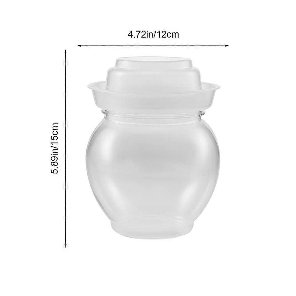 Pickling Jar, Transparent Large Capacity Fermenting Jar Vegetable Storage Container