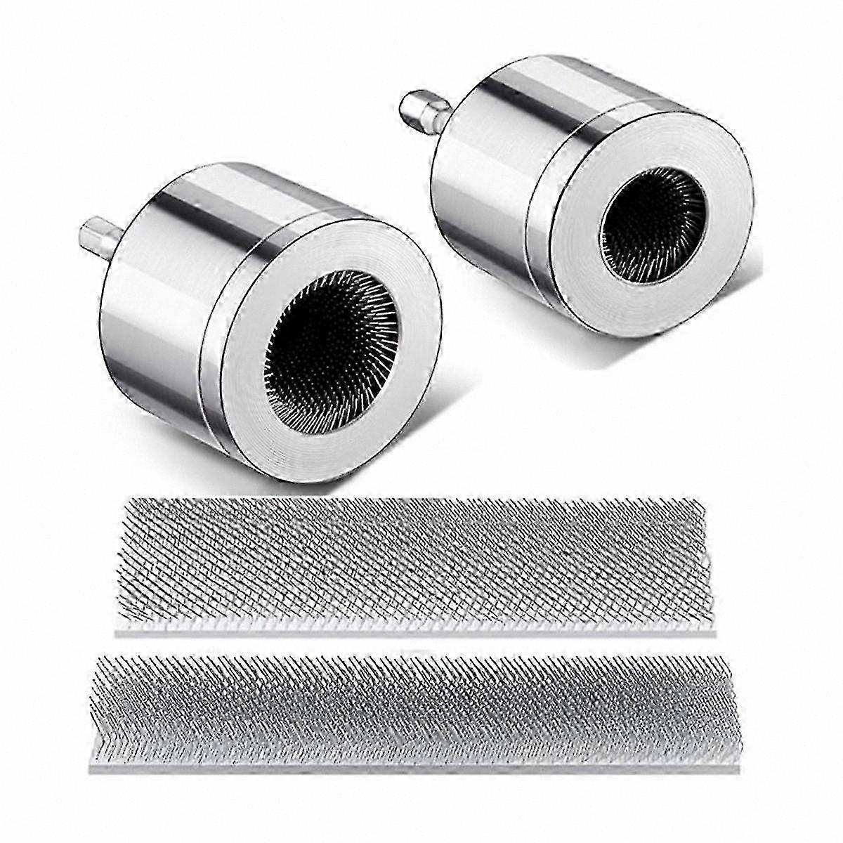 2-Pack Copper Pipe Cleaning Kit with Replaceable Brushes for Drill Use