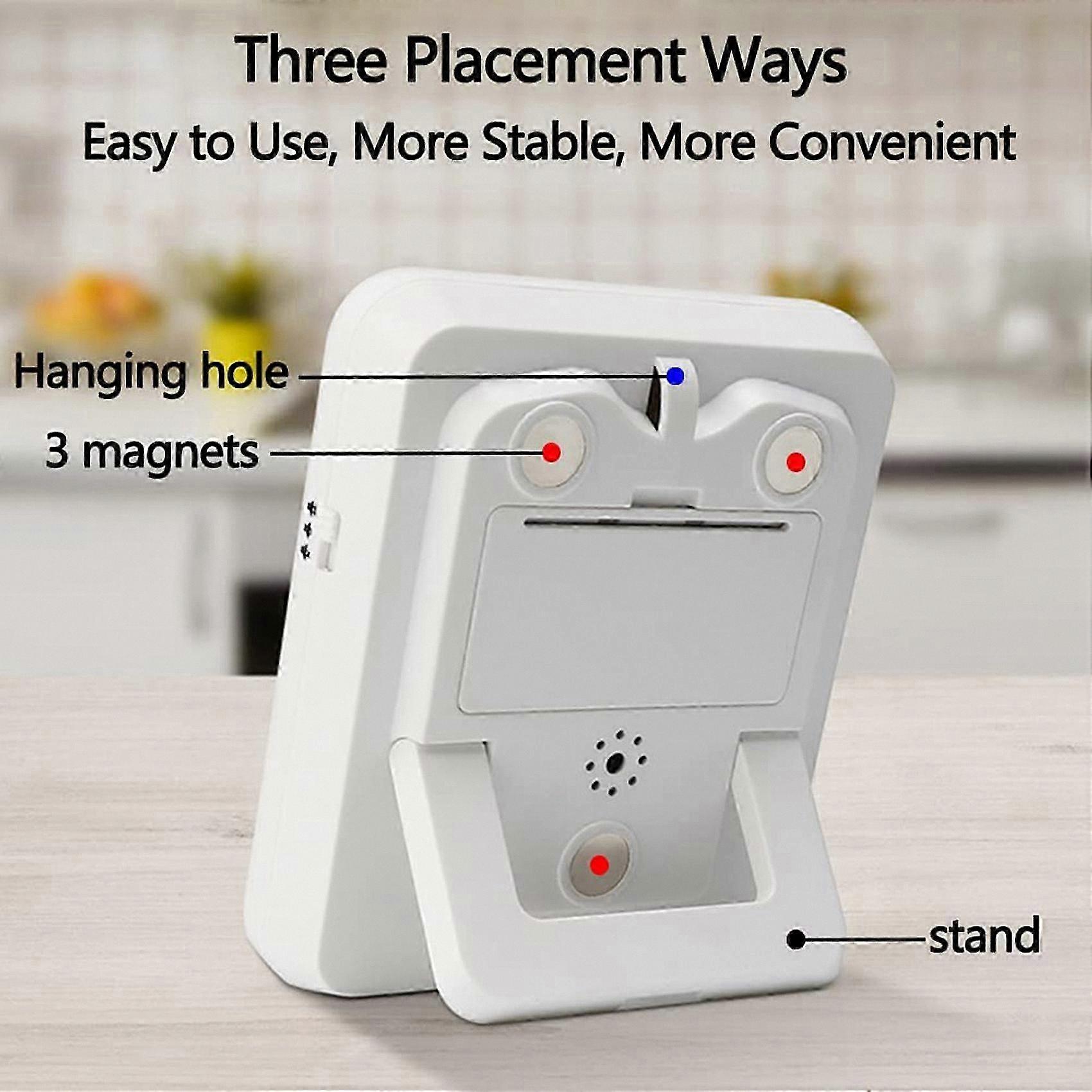 3-Channel Digital Kitchen Timer with Large Display and Loud Alarm, Count Up/Down Function for Cooking