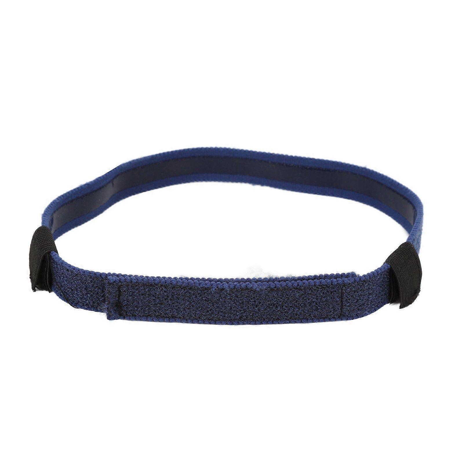 Nasal Cannula Headband Silicone Lining Stretch Adjustable Prevent Ear Soreness Ear Protector Cannula Holder Dark Blue