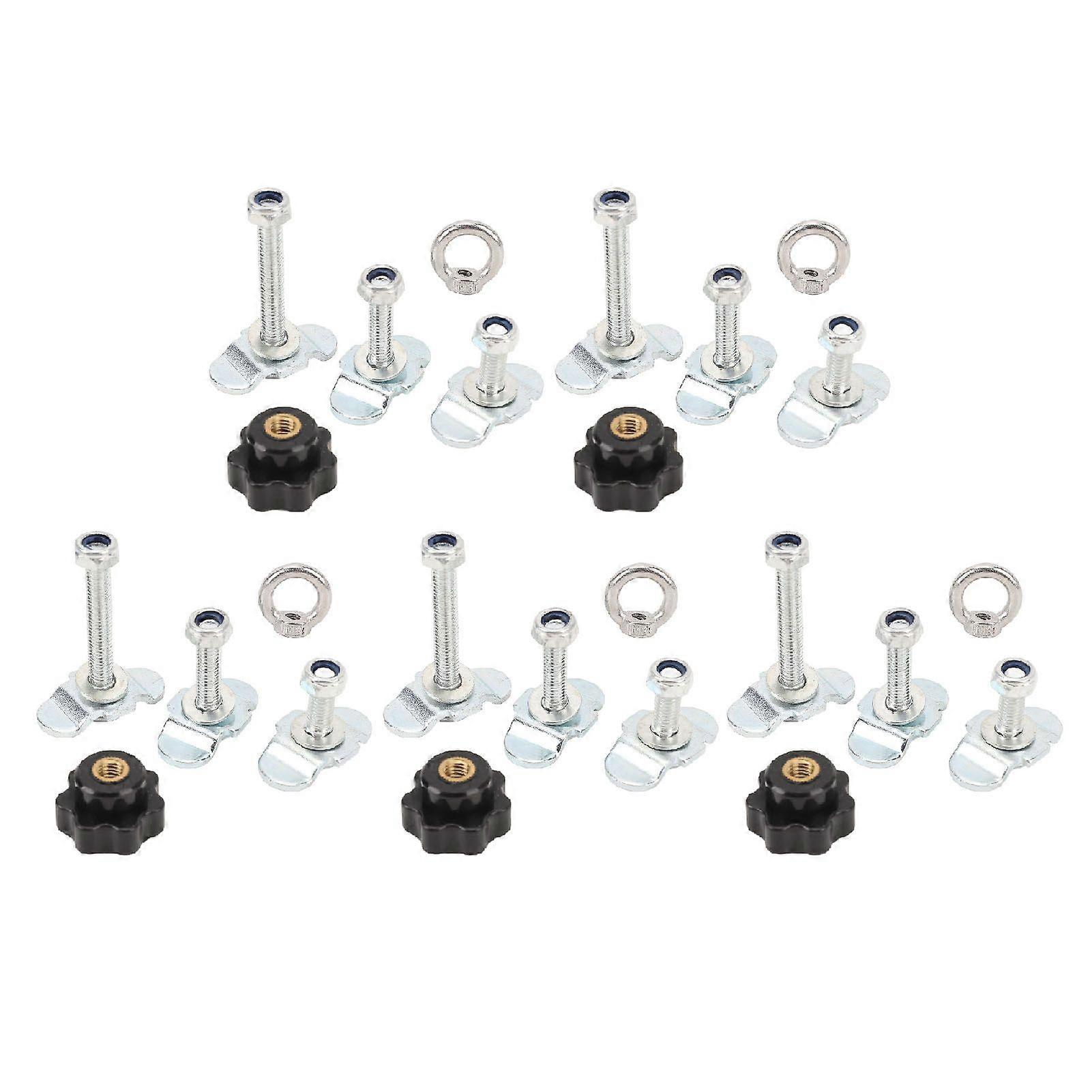 Single End Fitting for Airline Rails 360 Rotatable Base Screw Fitting Lashing Eyelet for Truck Beds Trailers