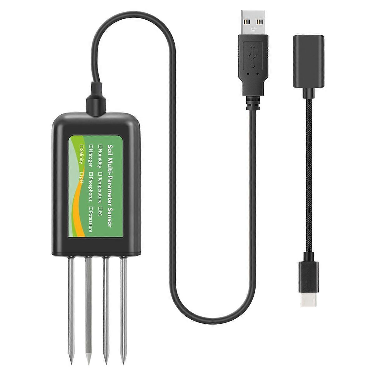8in one Soil Sensor for Agriculture PH EC Moisture Tester