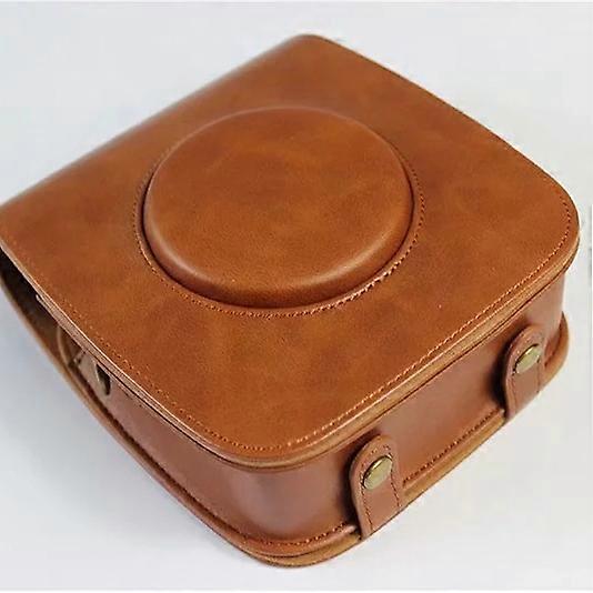 For FUJI Instax Square SQ20 PU Leather Camera Protective Cover - Brown