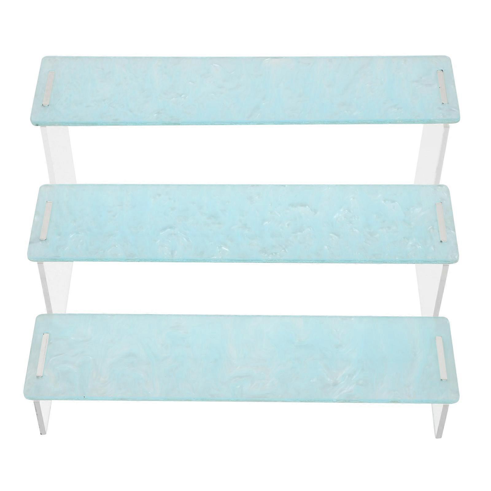 Desktop Display Stand for Storage Use 2Pcs 3-Tier Acrylic Storage Rack