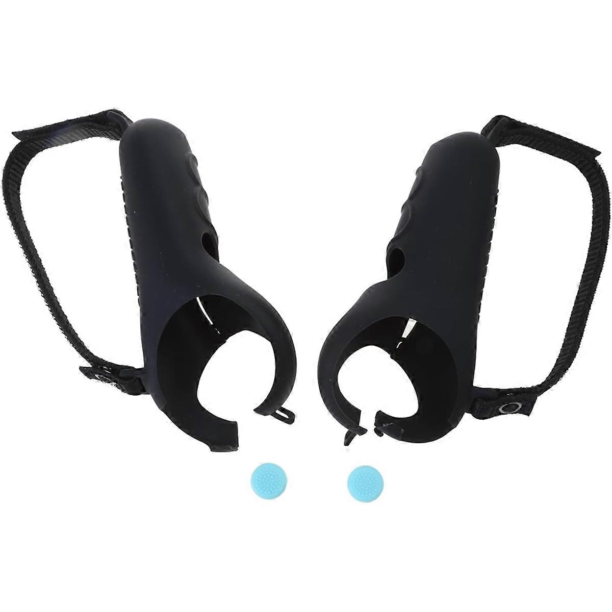 Touch Controller Silicone Grip Cover for 4 VR Handle Protective Cover Anti-Dirt Controller Cover Handle Skin Black