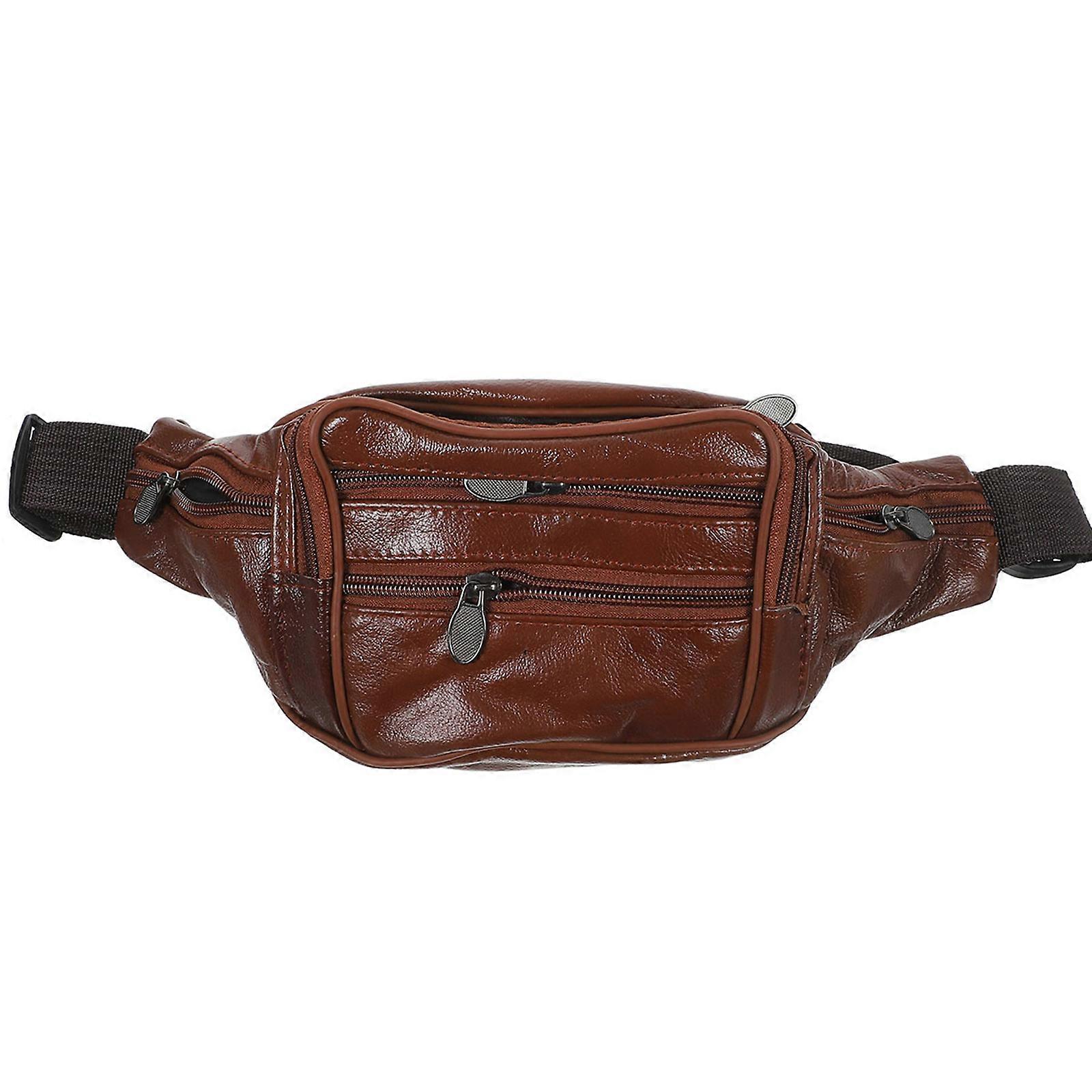 Men Waist Bag Coin Purse for Men Use Khaki Travel Bag