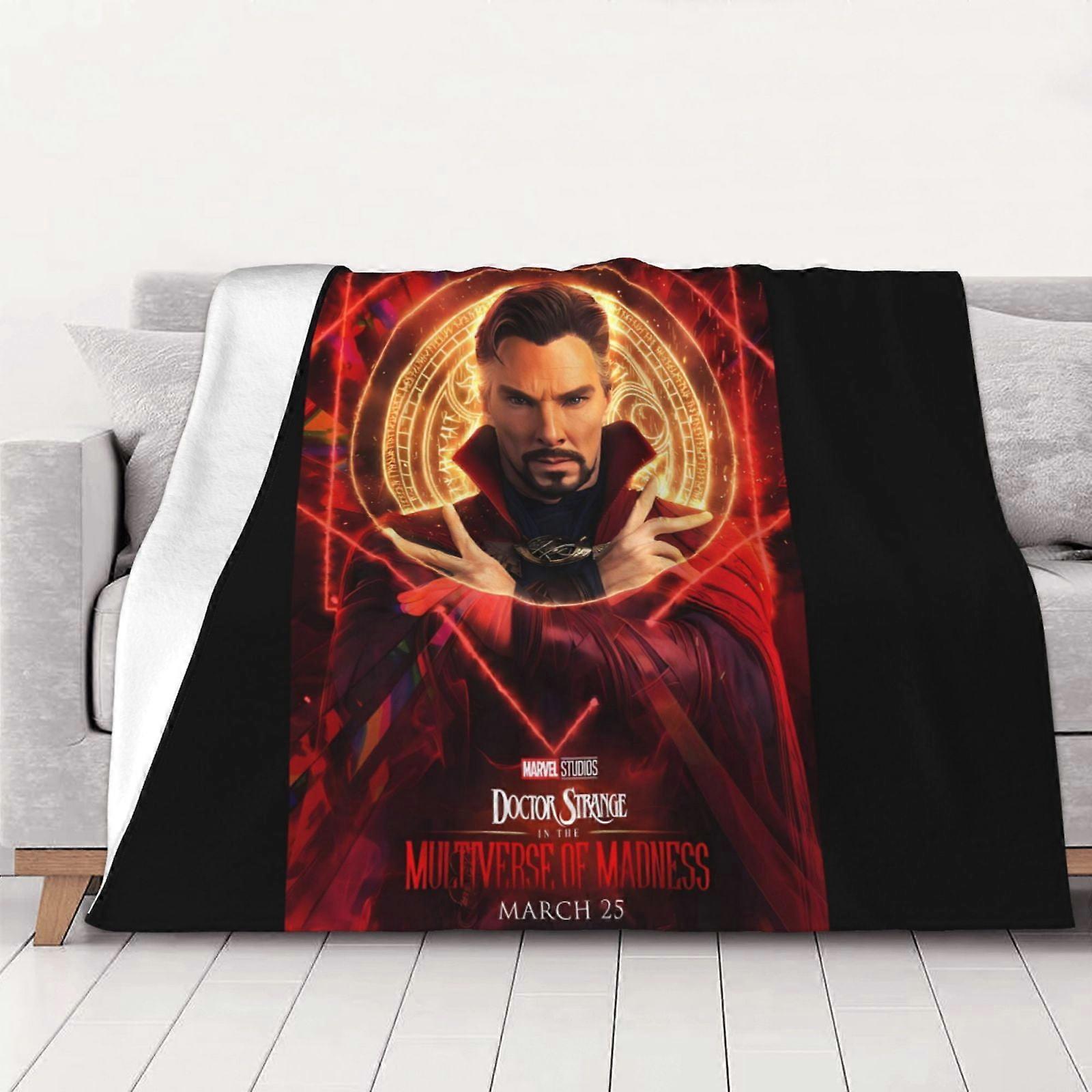 Doctor Strange Flannel Throw Blanket Cozy Warm Soft Lightweight Bed Sofa Blanket for Camping and Travel Suitable for All Seasons Blanket