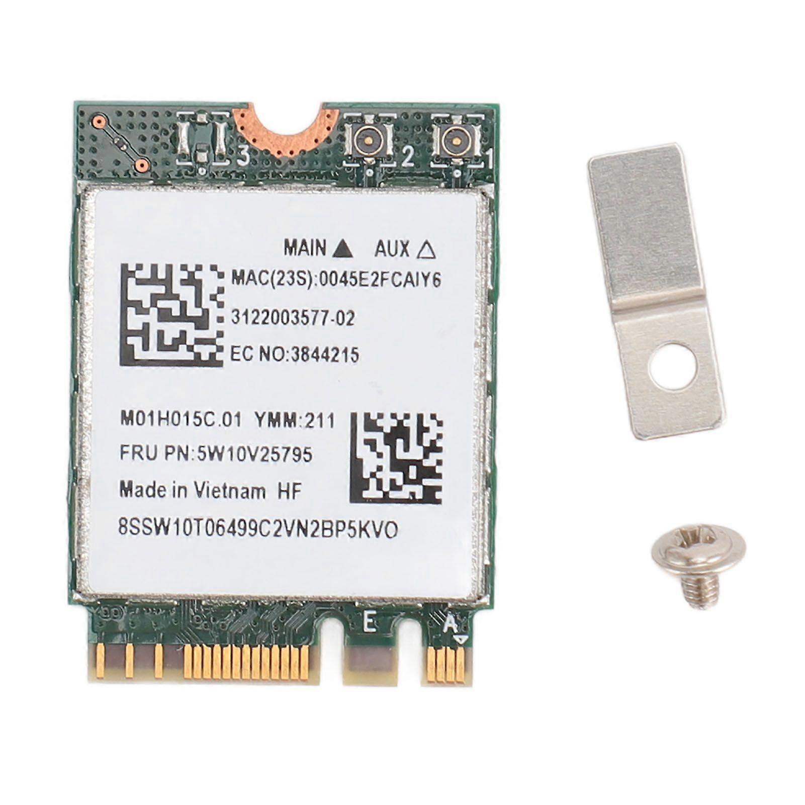 RTL8822CE FRU NGFF Wireless Network Card 2.4GHZ 5GHZ Dual Band 867Mbps NGFF Bluetooth 5.0 Adapter for Win 10