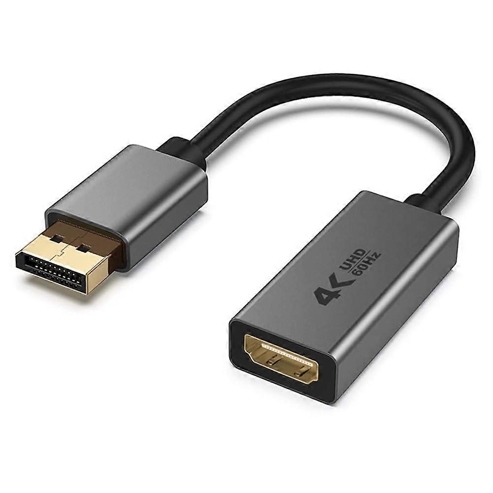 4K Display Port To Directional DisplayPort DP Adapter Compatible with PC Mac Monitor Converter 60Hz