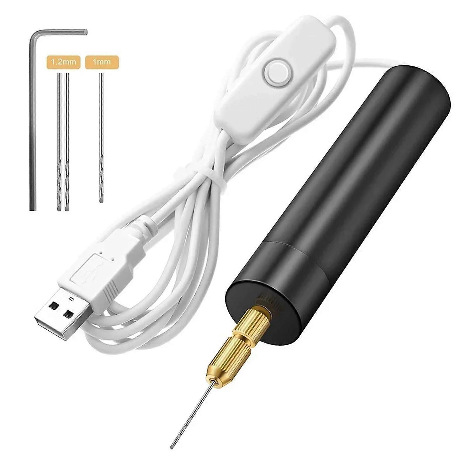 USB Drill Rotary Tools Engraver Pen Set 5 Pieces With Drill Bits For Jewelry Making Power Tools