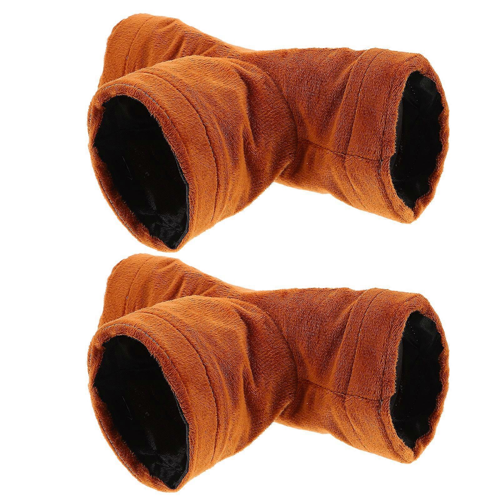 2pcs Rabbit Tunnel Collapsible 3-Way Tunnels And Tubes Bunny Hideout Small Animal Activity Toys For Dwarf Rabbit Guinea Pig Kitten