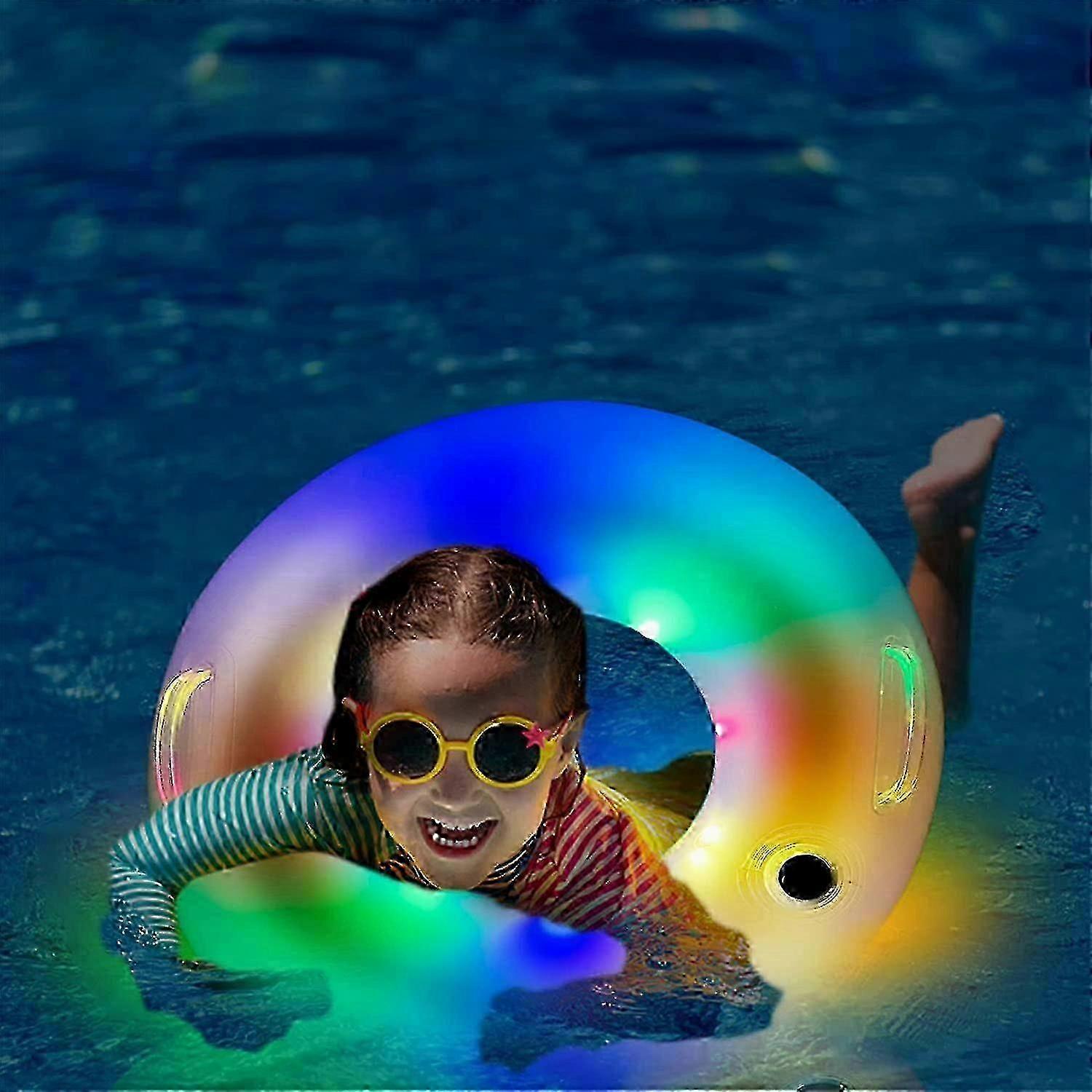 Inflatable Pool Floats, Pool Floats Adult, Pool Floaties Kids With Colorful Led Lights, Led Pool Floaties Summer Water_ZKD22 2025