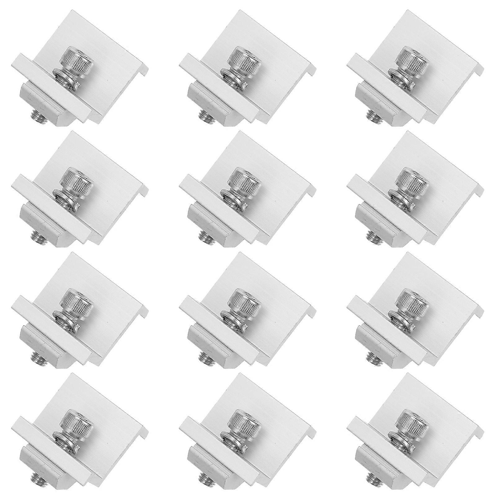 Solar Panel Side Pressure Block Component for Versatile Solar Systems 12Pcs