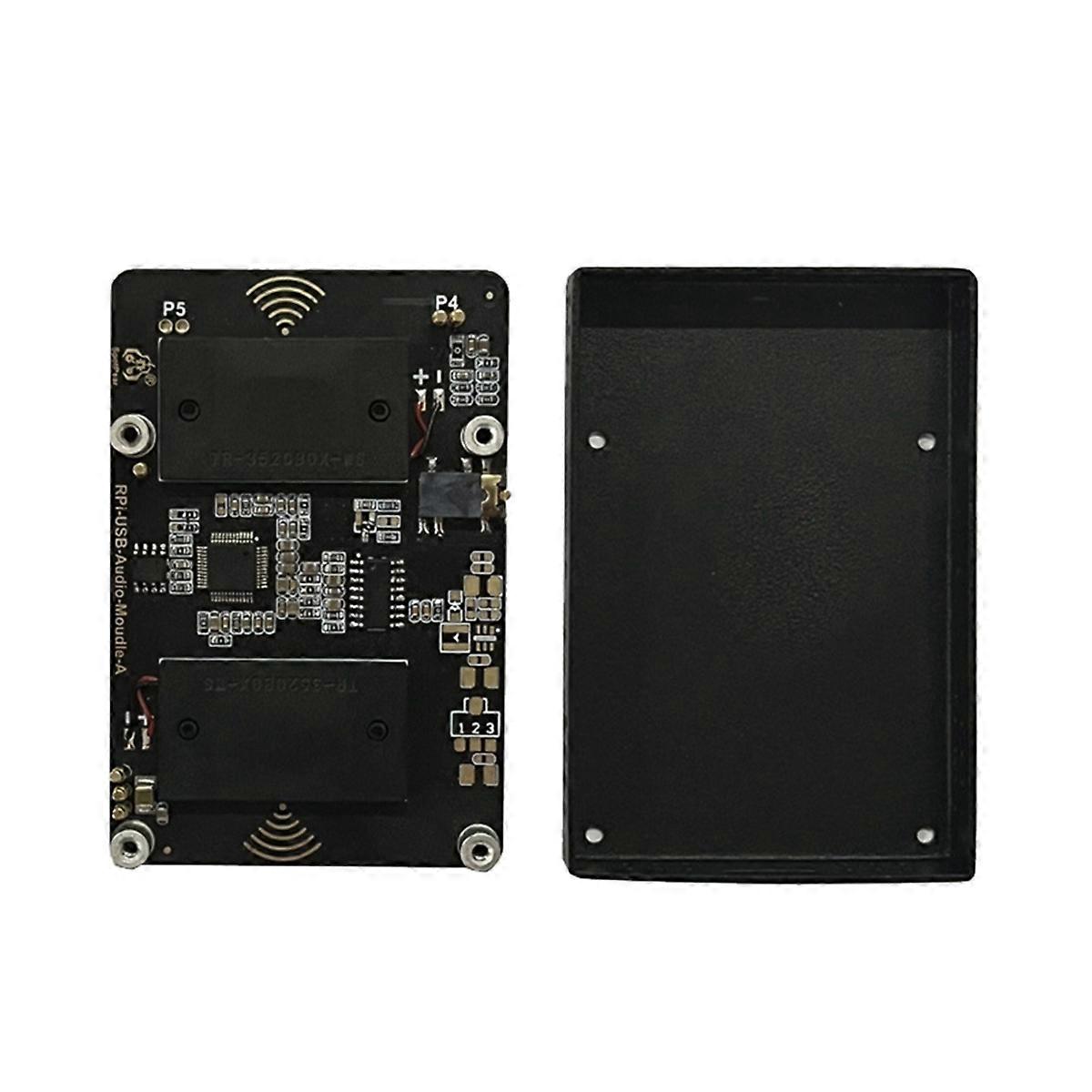 USB Audio Sound Card Module HAT with Case for 4B