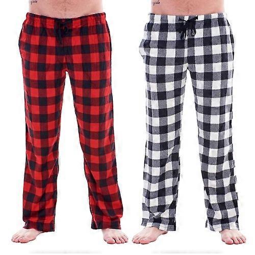 Keanu Mens Buffalo Check Lounge Pants (Pack of 2)